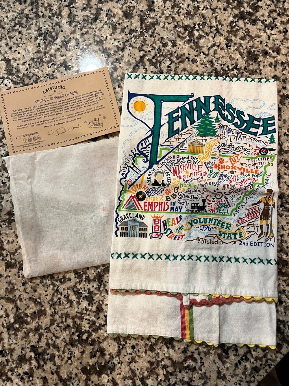 BRAND NEW - Catstudio Tennessee State Decorative Kitchen Towel
